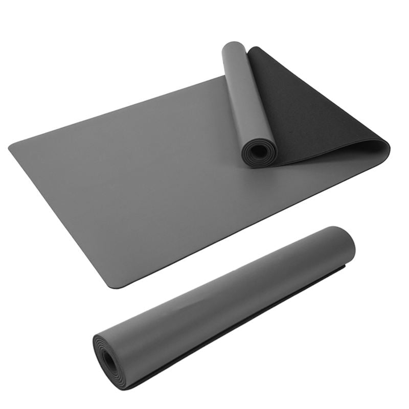 Extra Large PU Leather & Natural Rubber Yoga Mat, Non-Slip Exercise Mat with Custom Logo Option